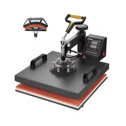 VEVOR 1400 W 120 V Heat Press Machine 15 x 15-IN 2 in 1 Aluminum Heat press