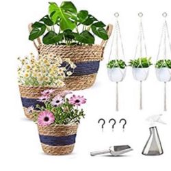 Hanging planters Set (blue)
