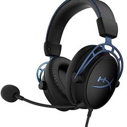 HyperX Cloud Alpha S PC Gaming Headset, 7.1 Surround Sound, Adjustable Bass, Dual Camera Drivers, Chat Mixer, Synthetic Leather, Memory Foam and Noise