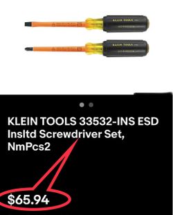 Klein Tools Insulated Screwdriver Set 2-Piece