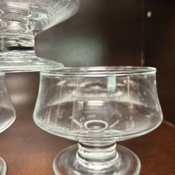 Vintage Glass Dessert Cups
