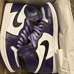 Jordan 1 court purple Size 9 