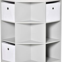 Homcom Kids Corner Cabinet Cubinet Toy Storage 