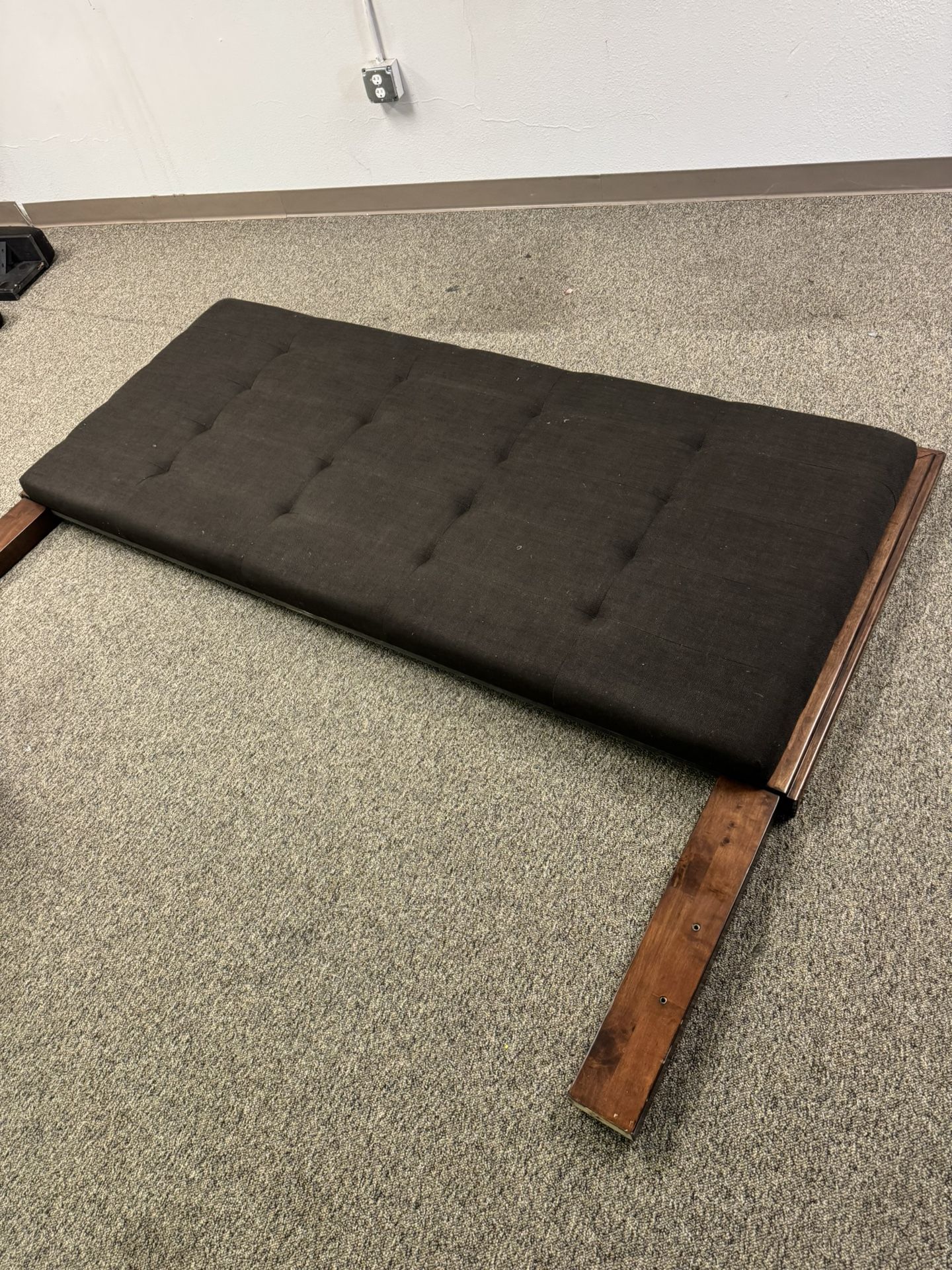 Tempur-Pedic Ergo Adjustable Bed Base & Ashley Furniture King/Cal King Upholstered Bed Frame