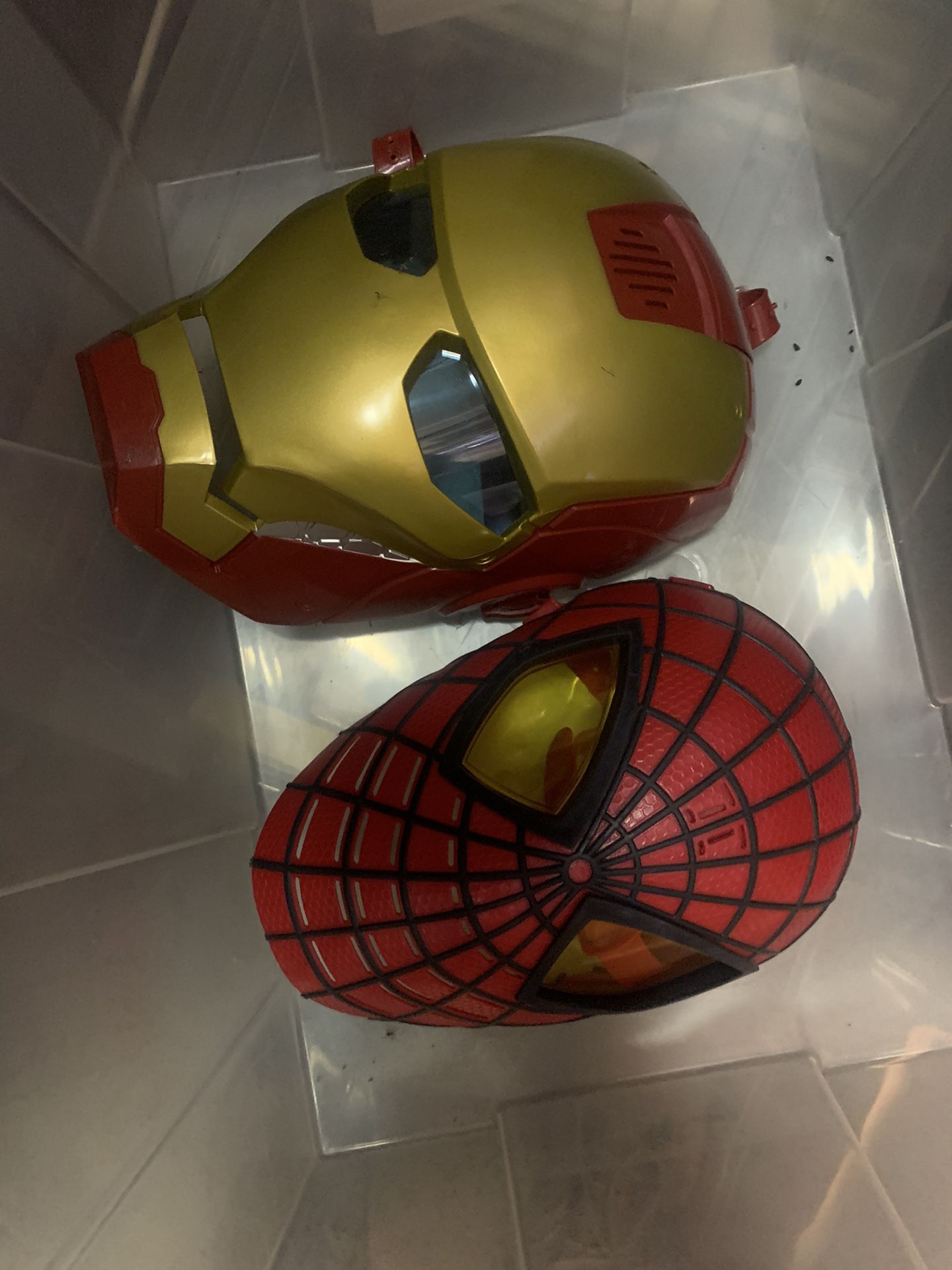 Iron man , Spider man , bumblebee