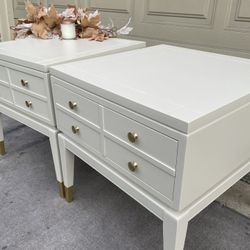 Sale 🥂 Gorgeous Beige Lane Nightstand End Tables