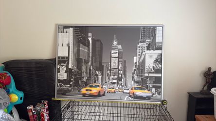 Large time square wall art