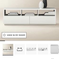 CB2 60” White Gloss Media Console 