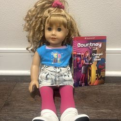 American Girl Doll “Courtney” With Book Historical Character”
