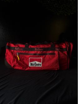 Vintage XL Marlboro Rolling Duffle bag