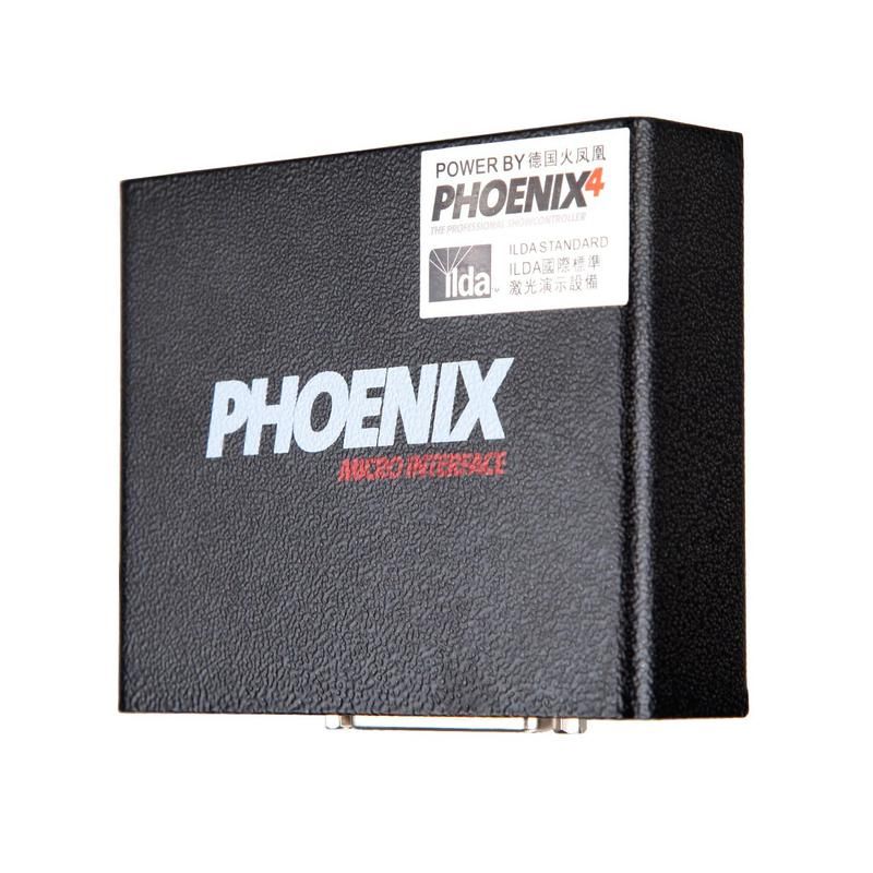 Phoenix 4 Live Laser Show Software Professional ILDA Interface DJ DMX USB Kit