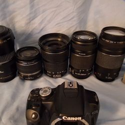 Canon EOS REBEL T1I AND LENSES