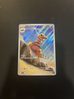Krokorok 136/086 Pokemon TCG Scarlet & Violet: Black Bolt Illustration Rare