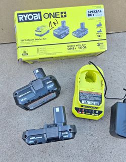 RYOBI Battery Kit 4ah, 2ah and Charger