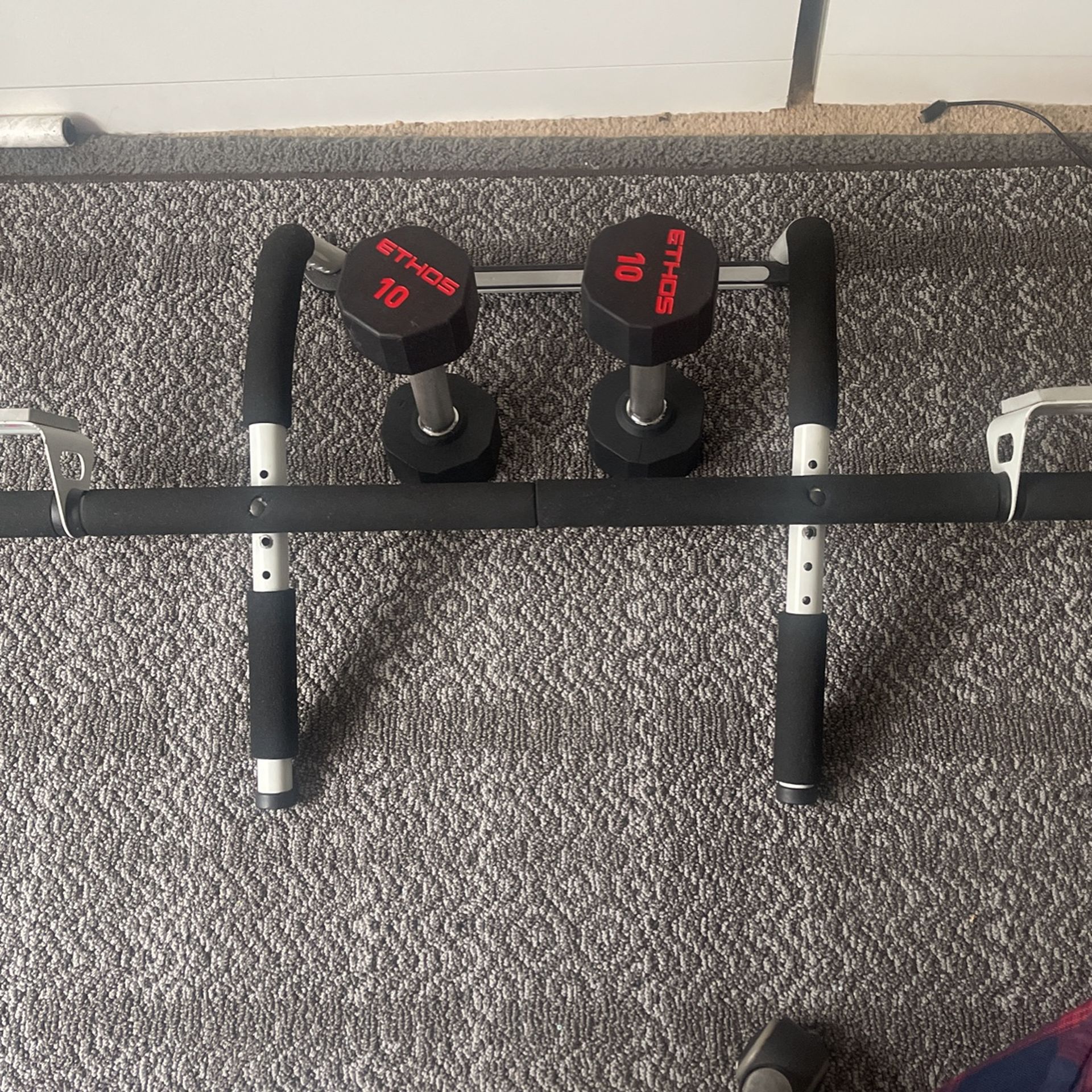 Dumbbells And A Iron Gym