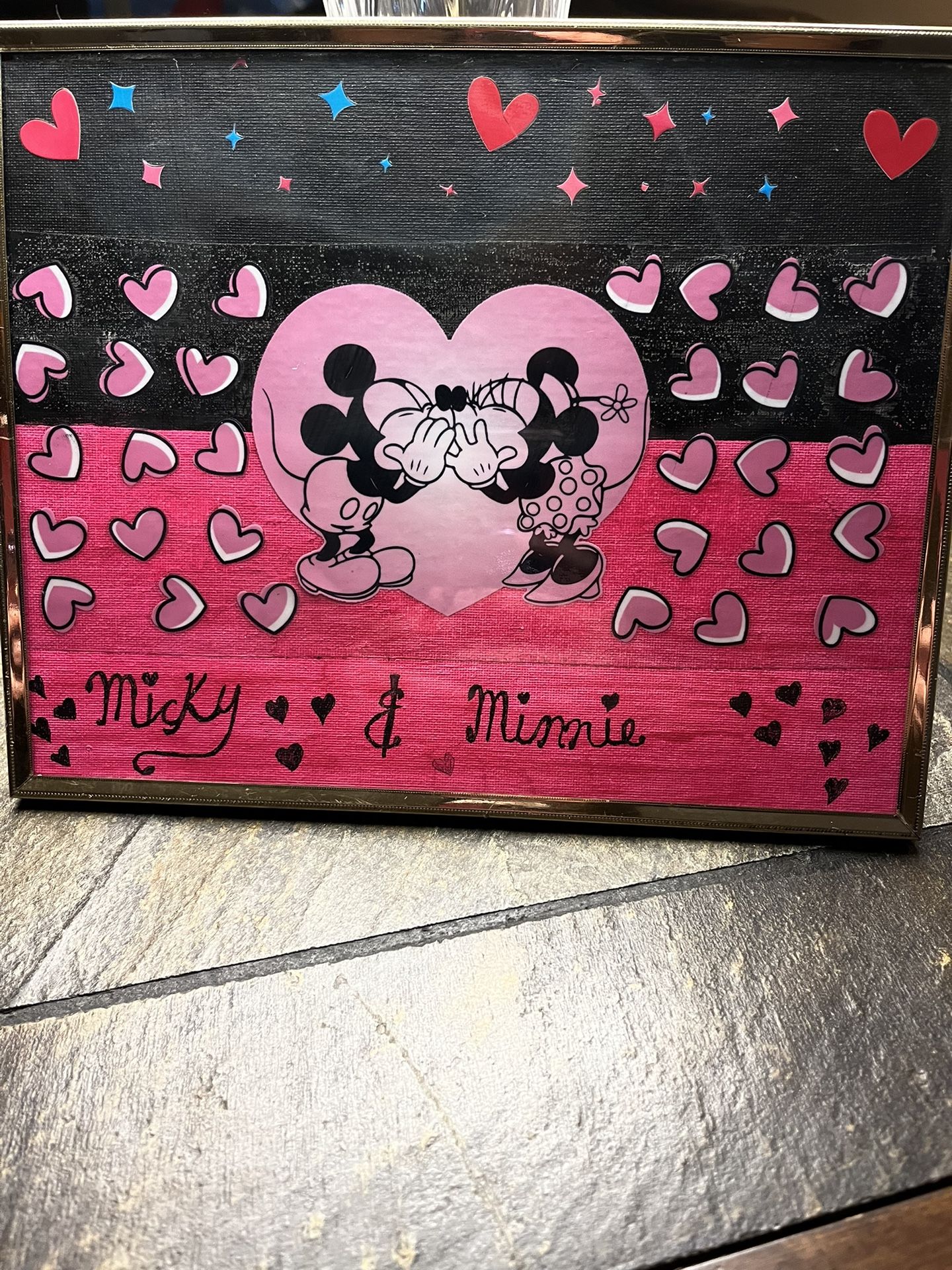 Micky And Minnie Picture Frame