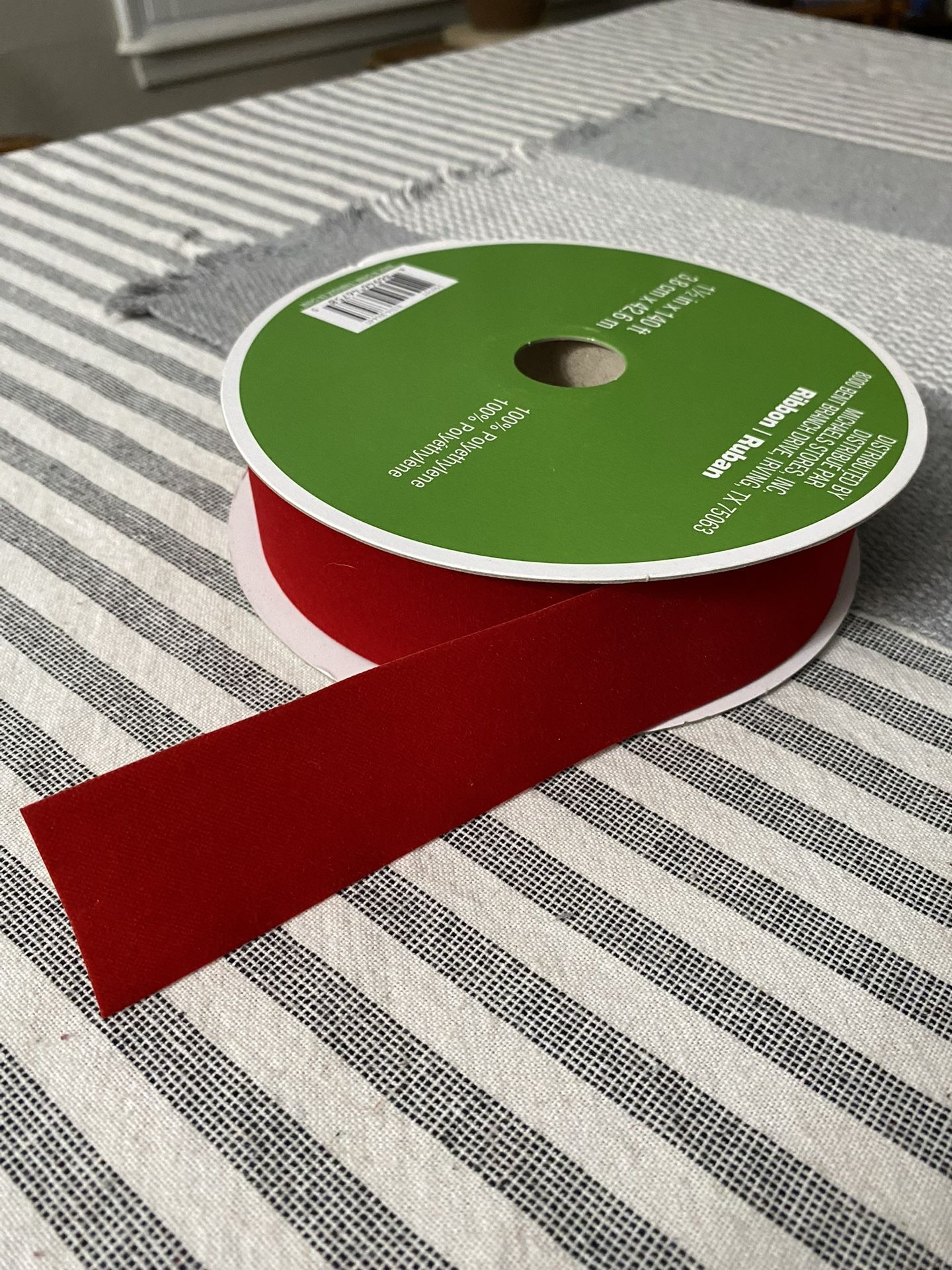 Red Velvet Holiday Ribbon
