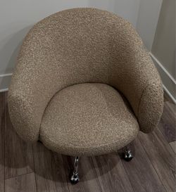 CB2 Ellessi boucle swivel desk chair