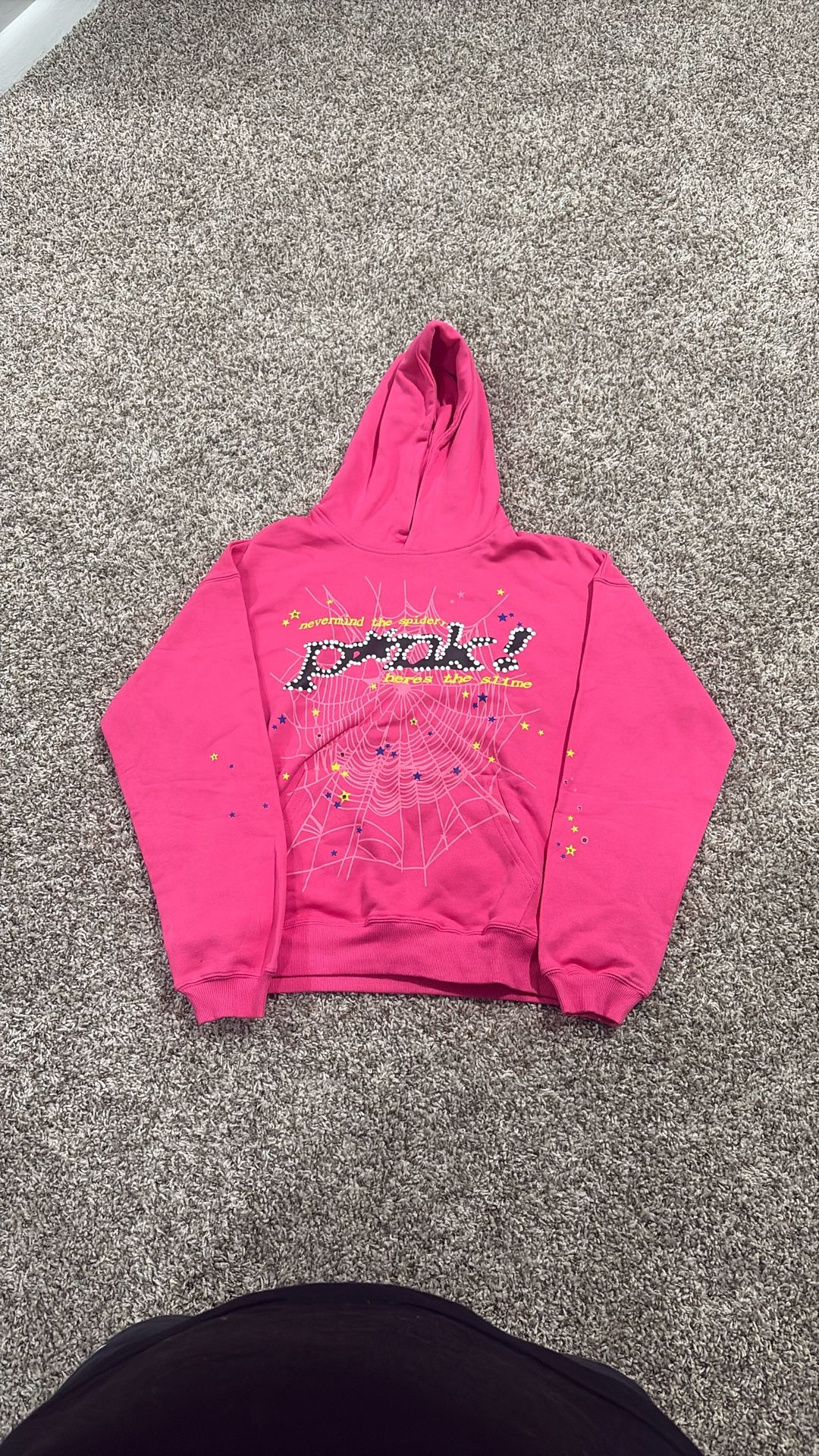 Sp5der Pink Hoodie