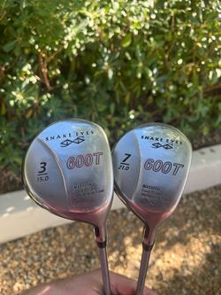 Snake Eyes 600T 3 & 7 Wood Graphite Shaft Regular Flex RH- Needs Grips