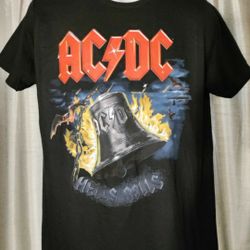 New AC/DC "Hells Bells" Vintage Short Sleeve T-Shirt