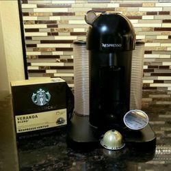 Nespresso Vertuo Coffee and Espresso Machine by Breville, Black