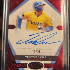 2025 Topps Tier One - Triston Casas City Connect - Auto /25 Red Foil #CCS-TC