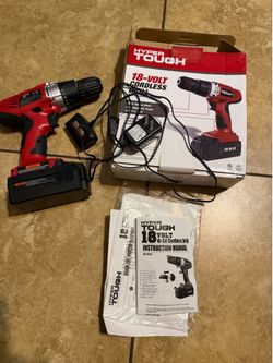 HYPER TOUGH 18 V CORDLESS DRILL