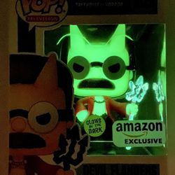 Simpsons Glow Devil Flanders Funko Pop Exclusive