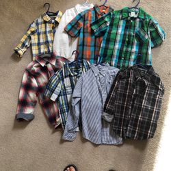 Boys Button down shirts size 7 And 8
