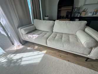 Modern chenille sofa
