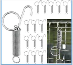 19 Pack Spring Hook Latches for Cage