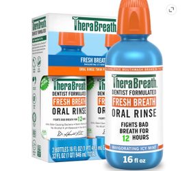 12 bottles TheraBreath Fresh Breath Oral Rinse Twin Pack