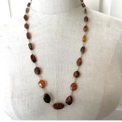 Amber Vintage Chain Necklace 
