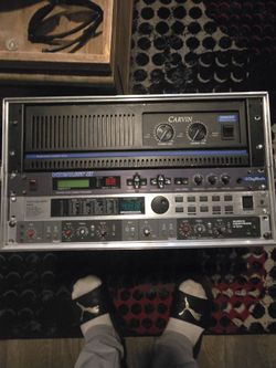 Carvin Amp , Rack Effects And Peavey Speakers