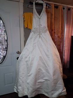 Vestido de novia color champagne