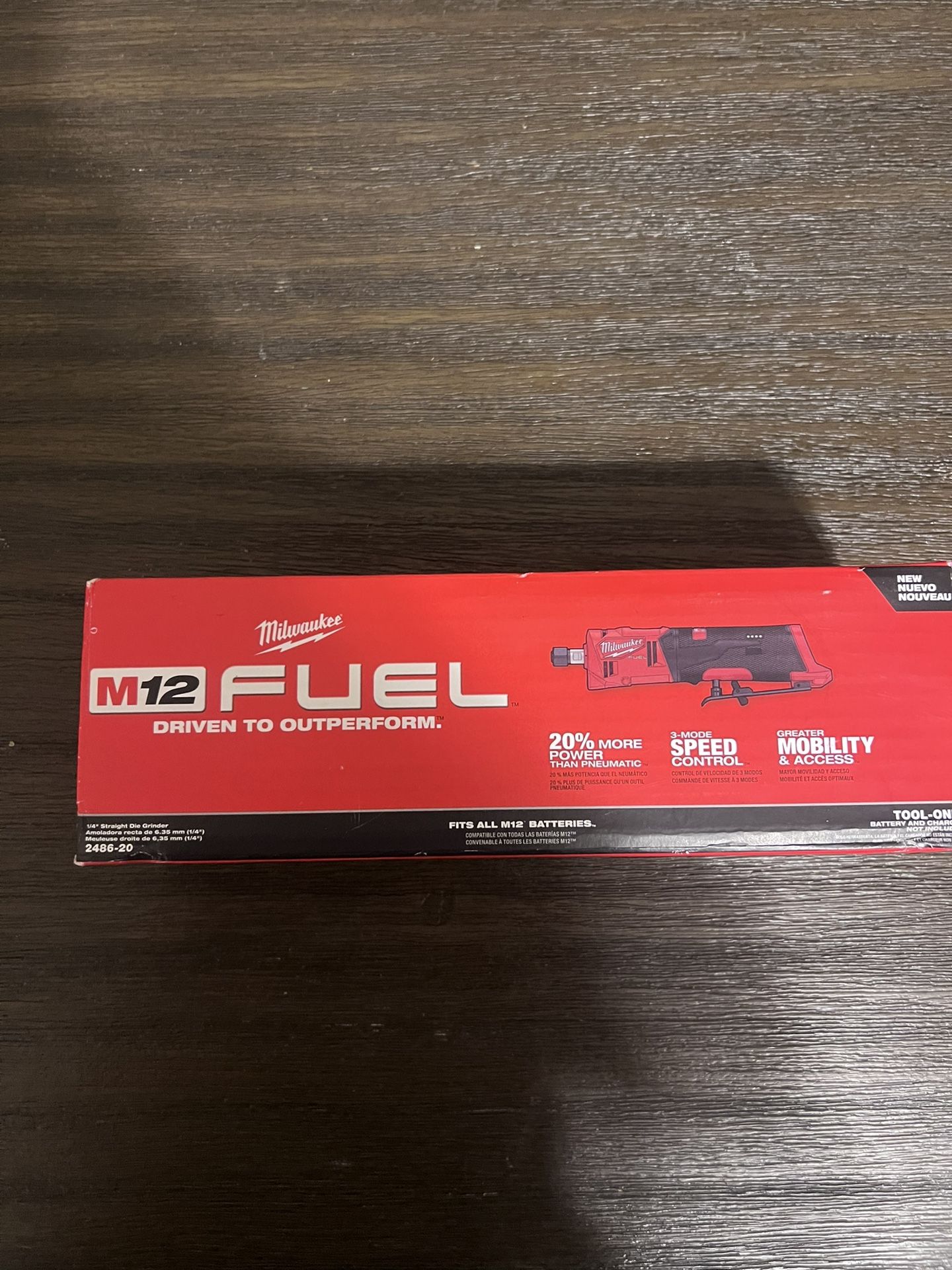 M12 Fuel Straight Die Grinder