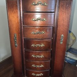 Dresser top wood jewelry box