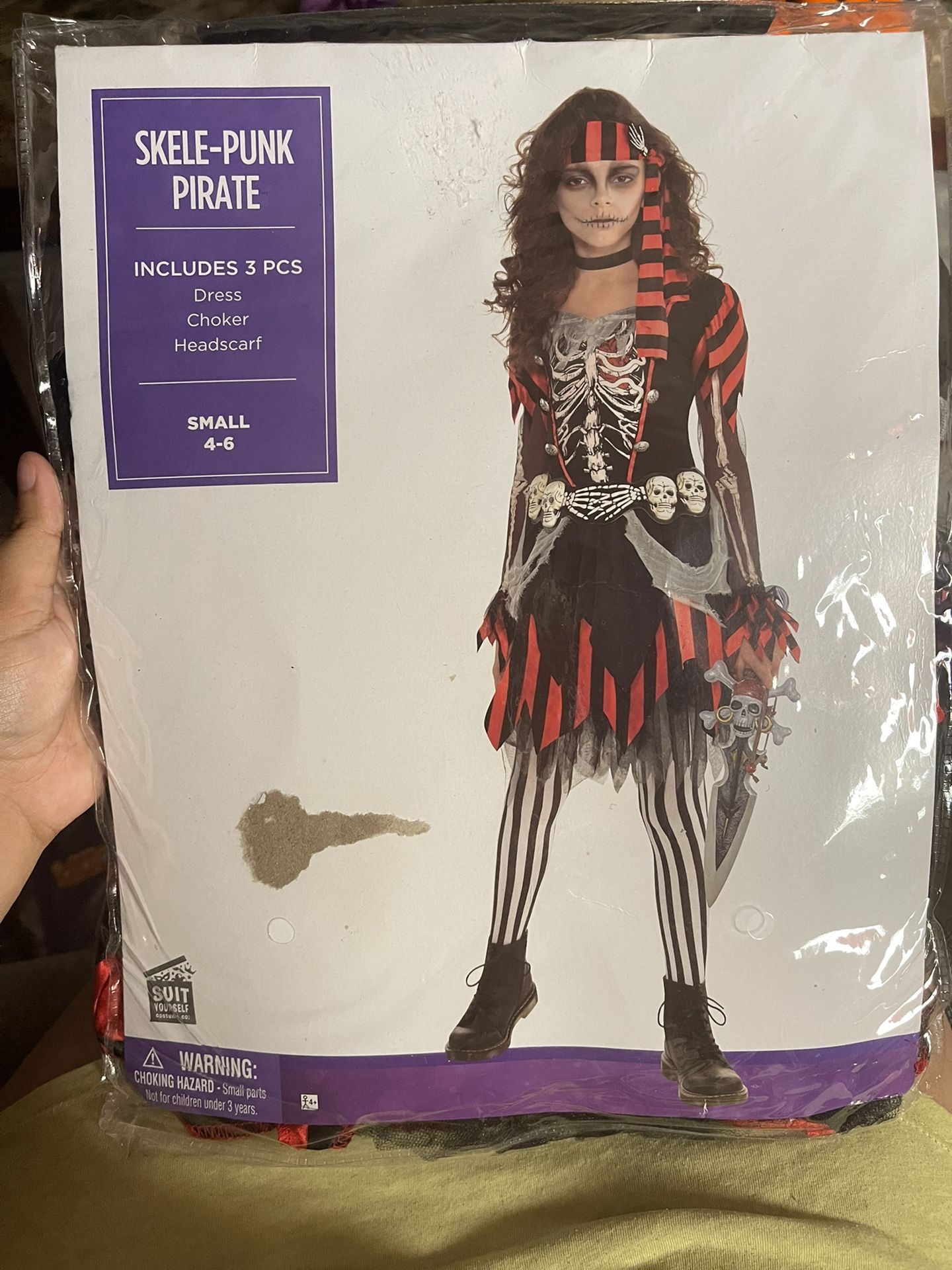 Skele-Punk Pirate Size 4-6