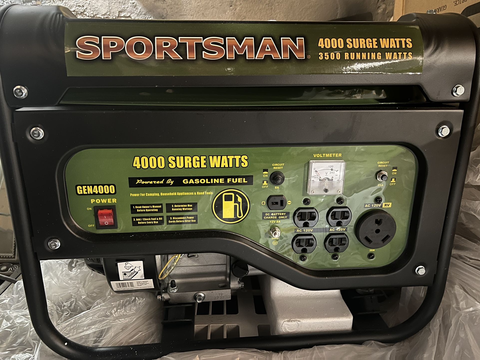 GAS POWERED GENERATOR