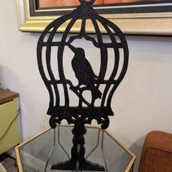 Bird Cage Silhouette Decor