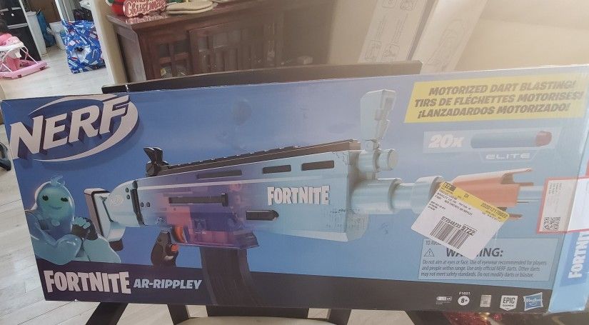 Nerf Ar Rippley wrap from the Fortnite. Motorized Gun