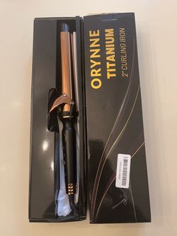 Titanium 2 Inch Curling Iron,Extra-Long Barrel for Long Hair Curling Iron 2