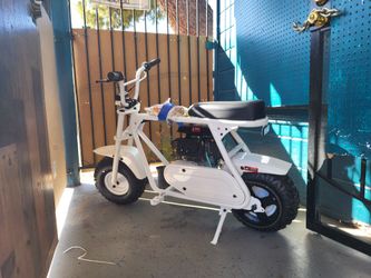 Mini Gas Powered Scooter White