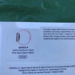 New Apple Watch series 6 gold 44mm Or 40mm gps new sealed For Sale Or Trade For iPhone 13 Pro Max