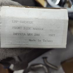 front side marker light. 
Product ID: LBP-SWRX02E
Item: Front Side Marker
Vehicle Compatibility: Impreza WRX 200