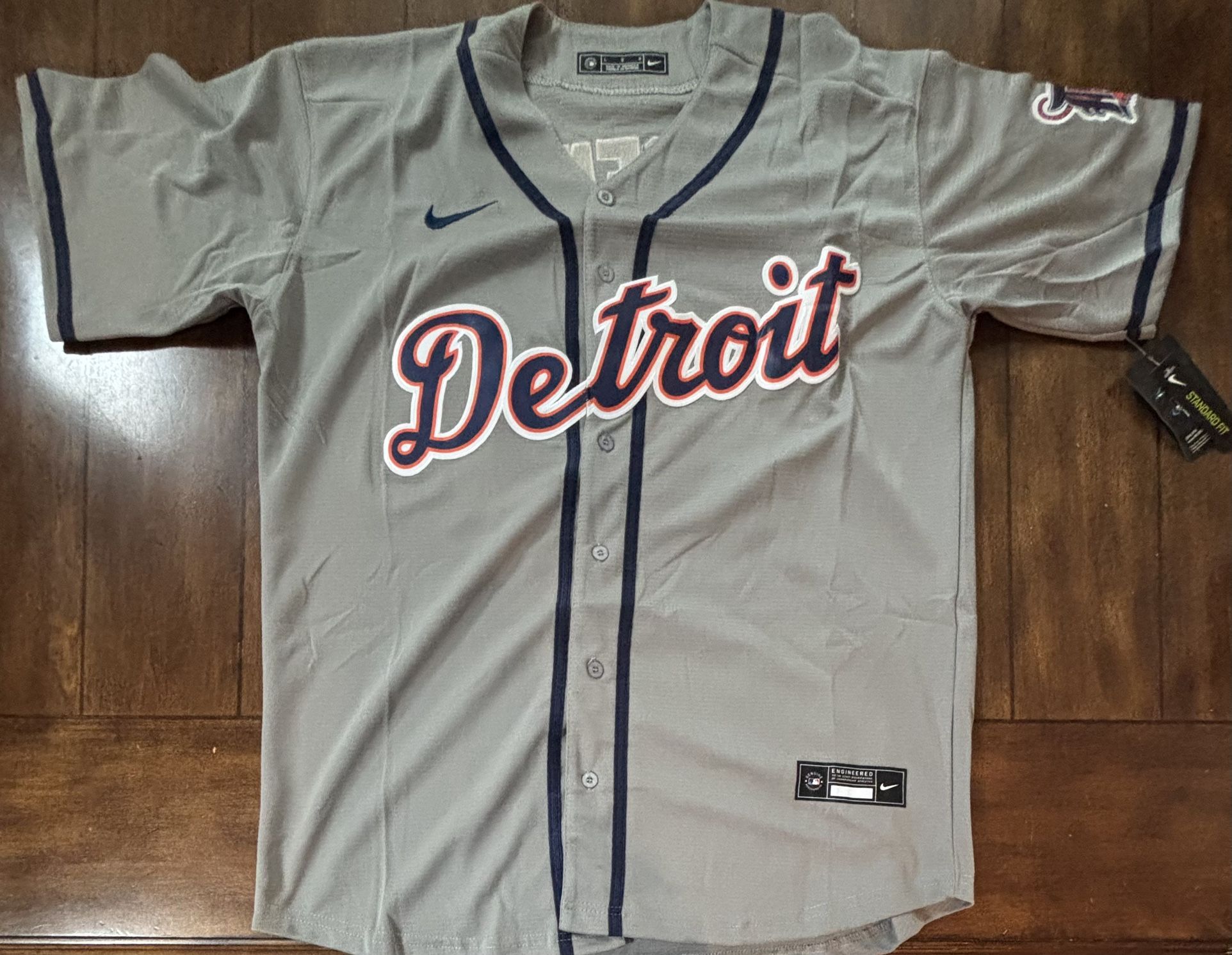 Detroit Tigers Kerry Carpenter Gray Jersey Adult Large NWT