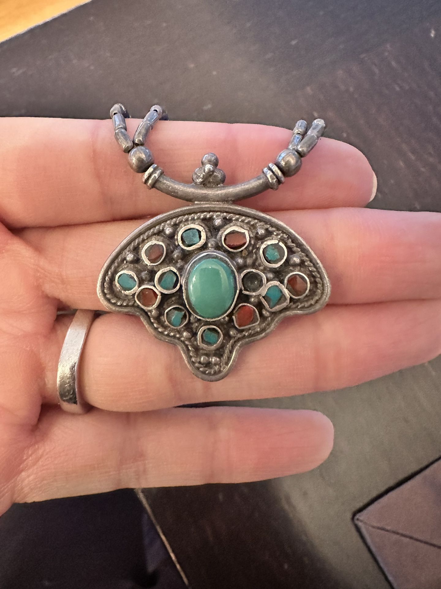 925 Silver and Turquoise Necklace