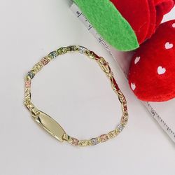 Pulsera para dama oró laminado italiano 18k/Italian 18k gold Plated lady bracelet