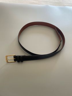 Coach black leather men’s belt, size 38